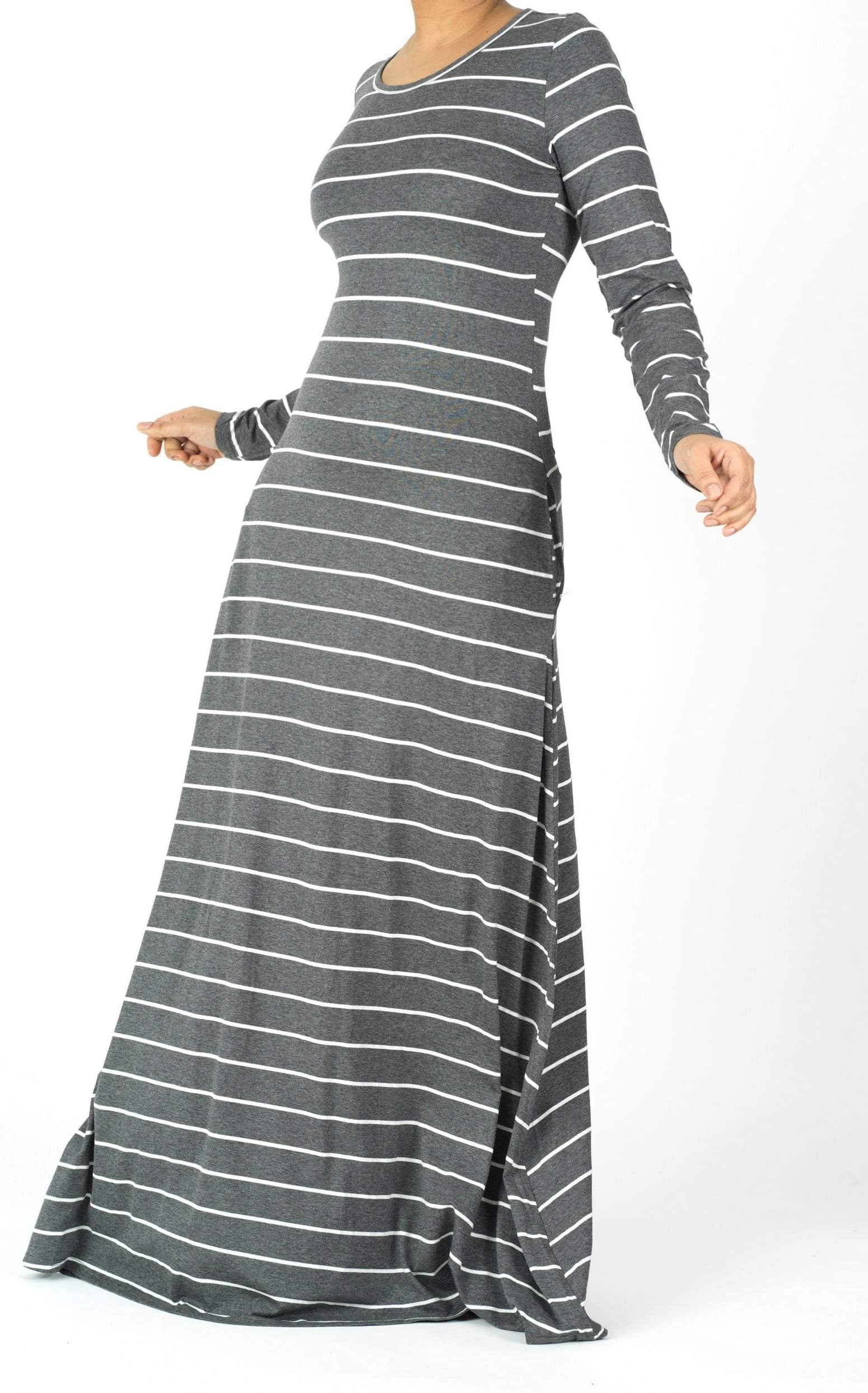 Jersey Stripe Dress Kabayare