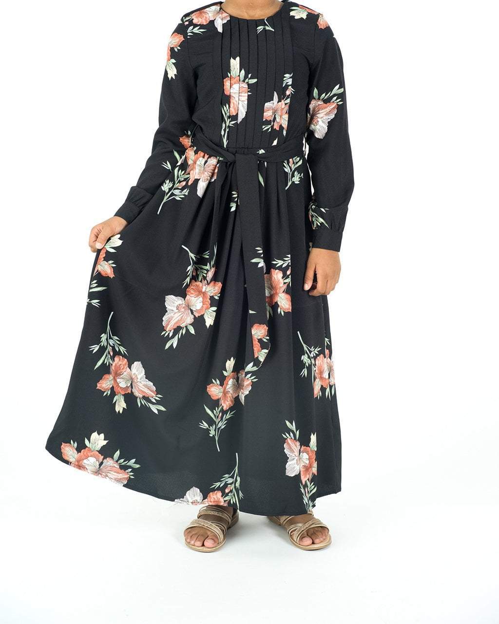 Kids Irises floral print maxi dress Kabayare