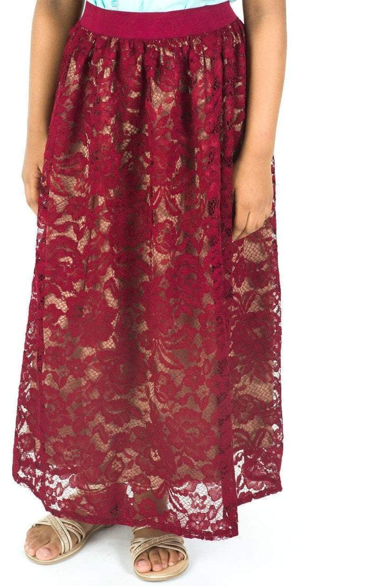 Kids lace maxi skirt Kabayare