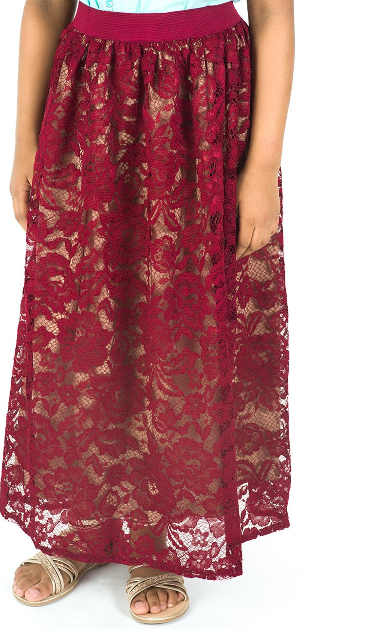 Kids lace maxi skirt Kabayare