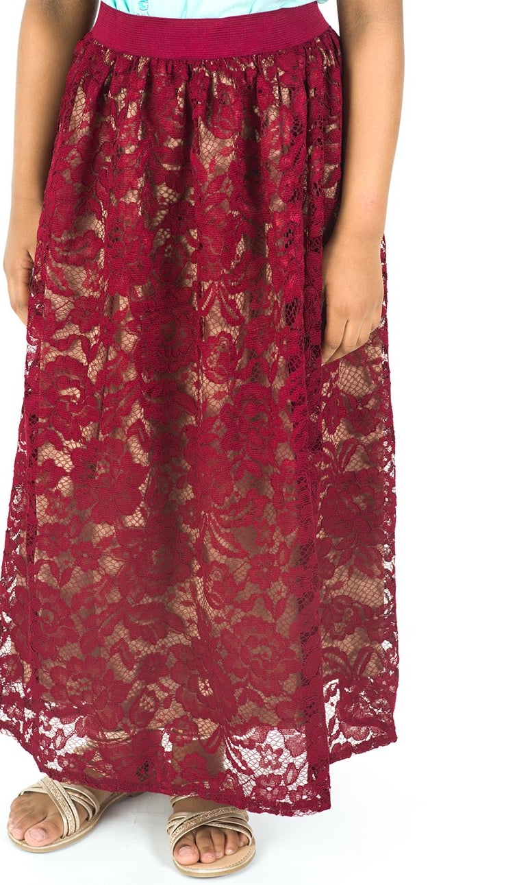Kids lace maxi skirt Kabayare