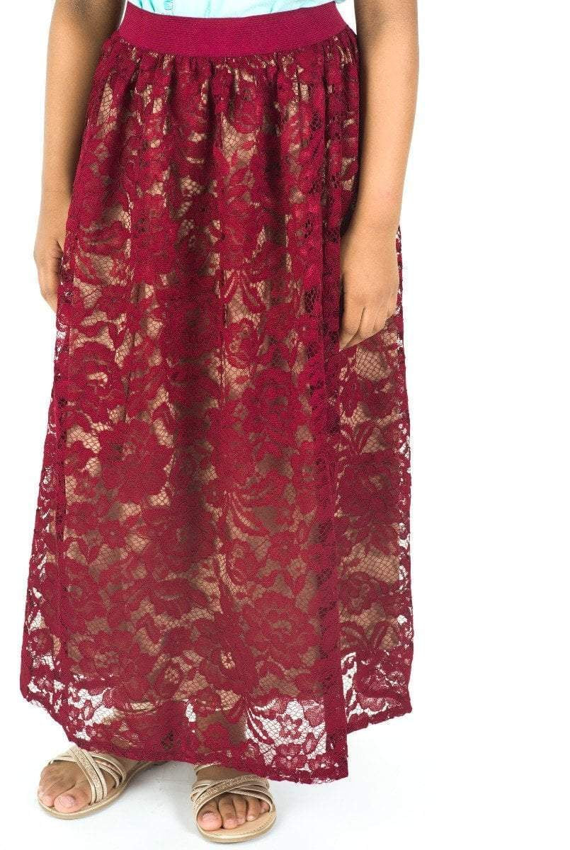 Kids lace maxi skirt Kabayare