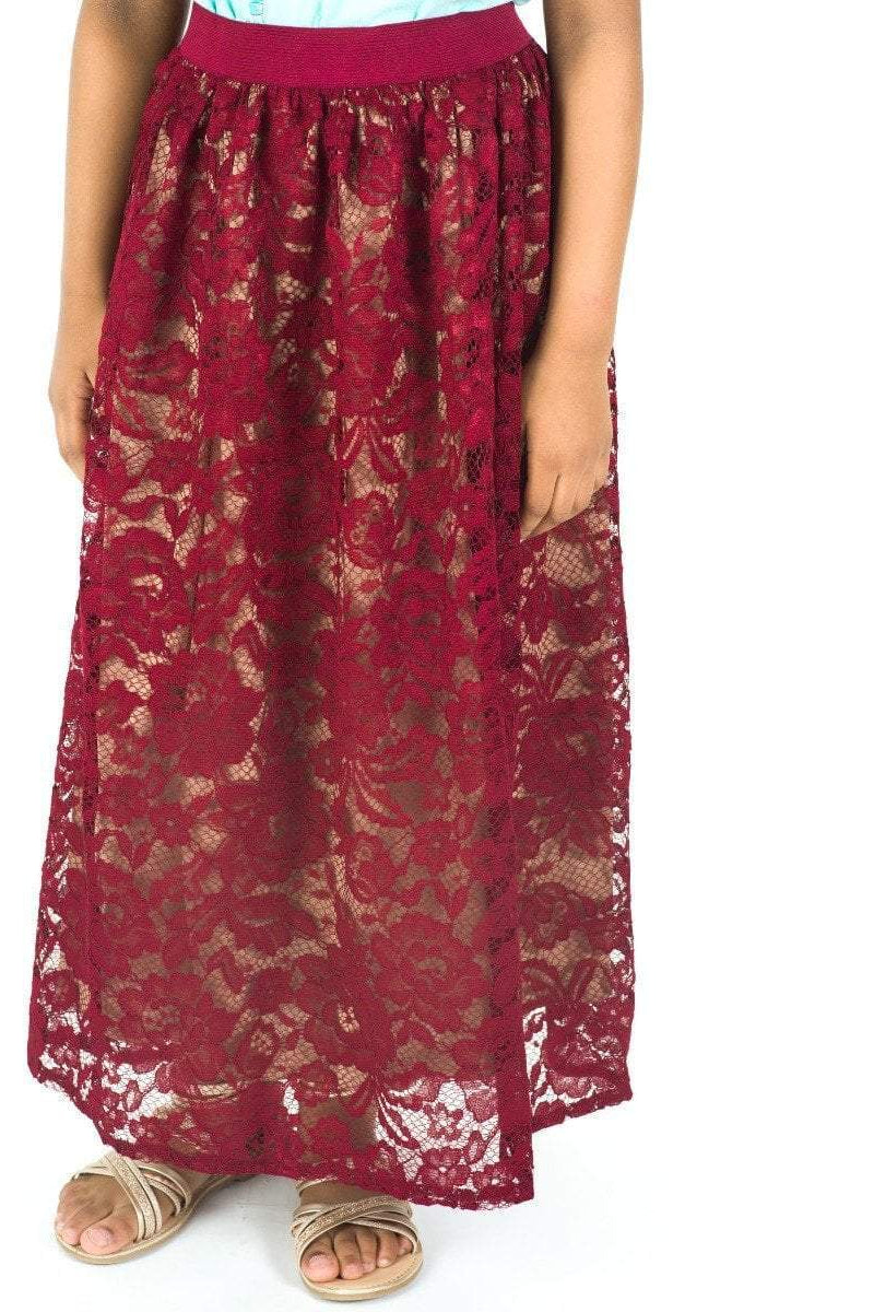 Kids lace maxi skirt Kabayare