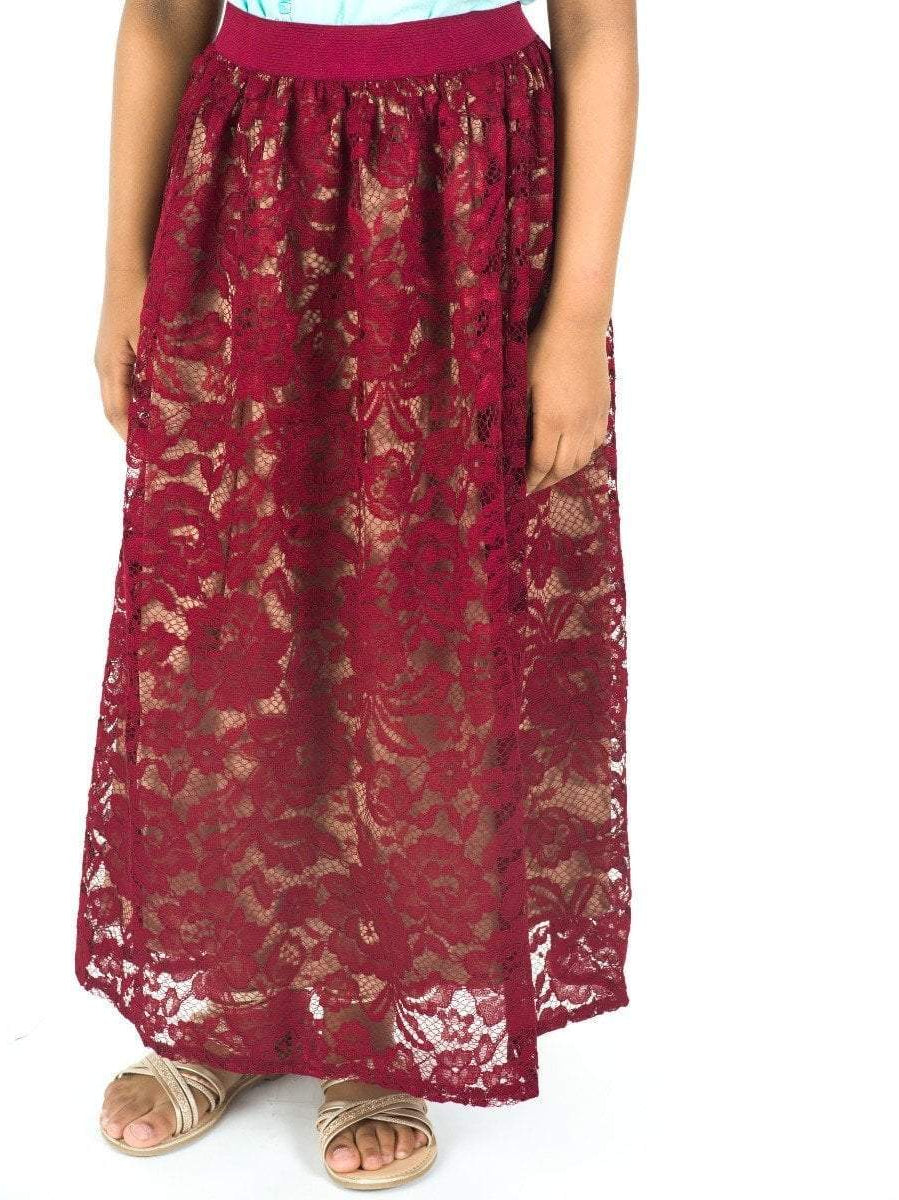 Kids lace maxi skirt Kabayare