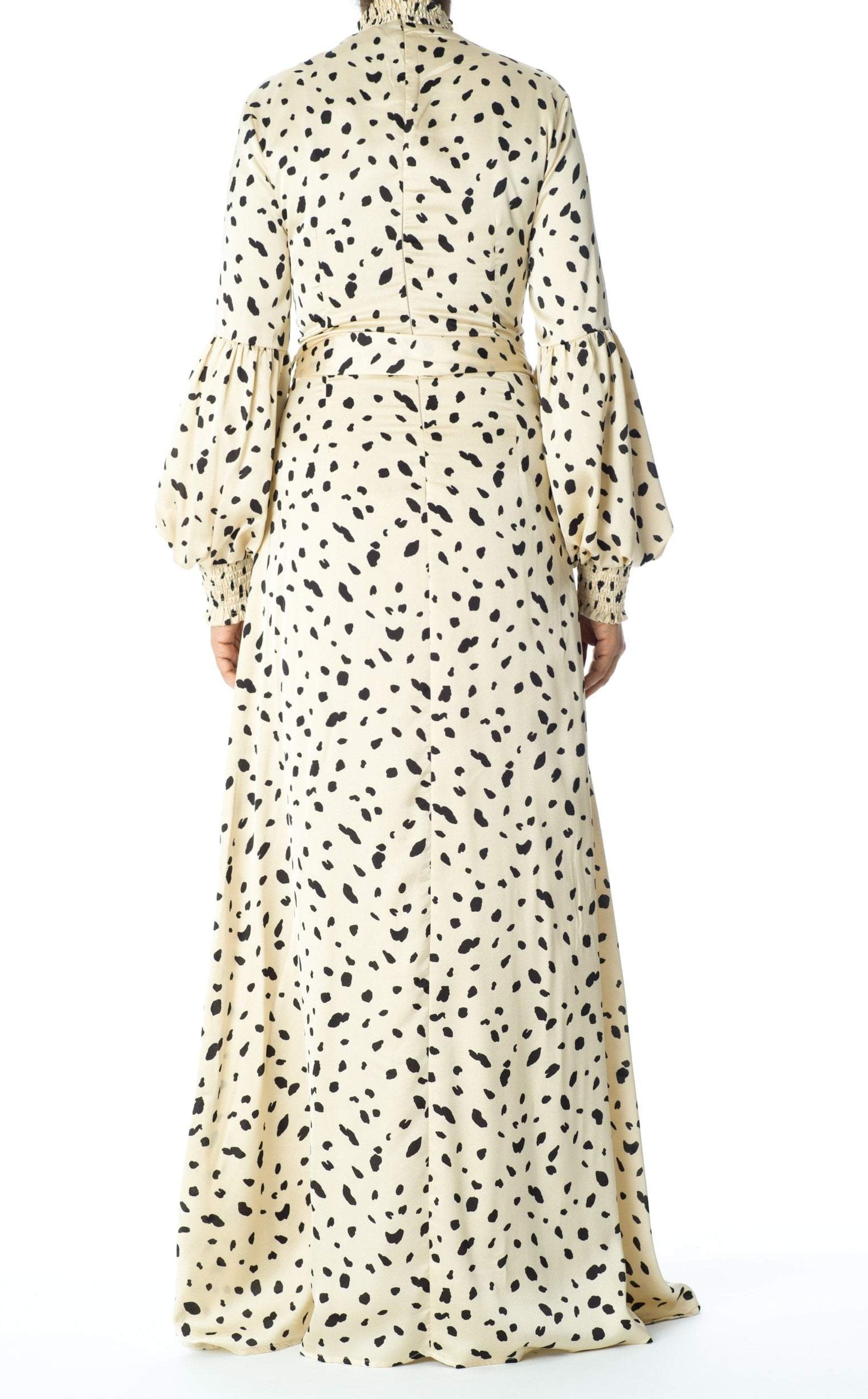 Known To Be Wild Satin Maxi Dress Kabayare