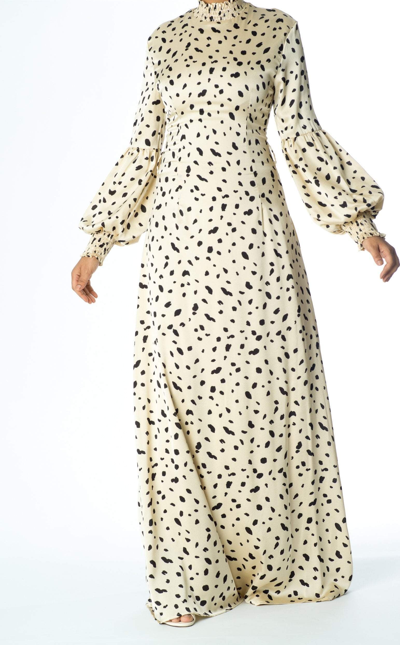 Known To Be Wild Satin Maxi Dress Kabayare