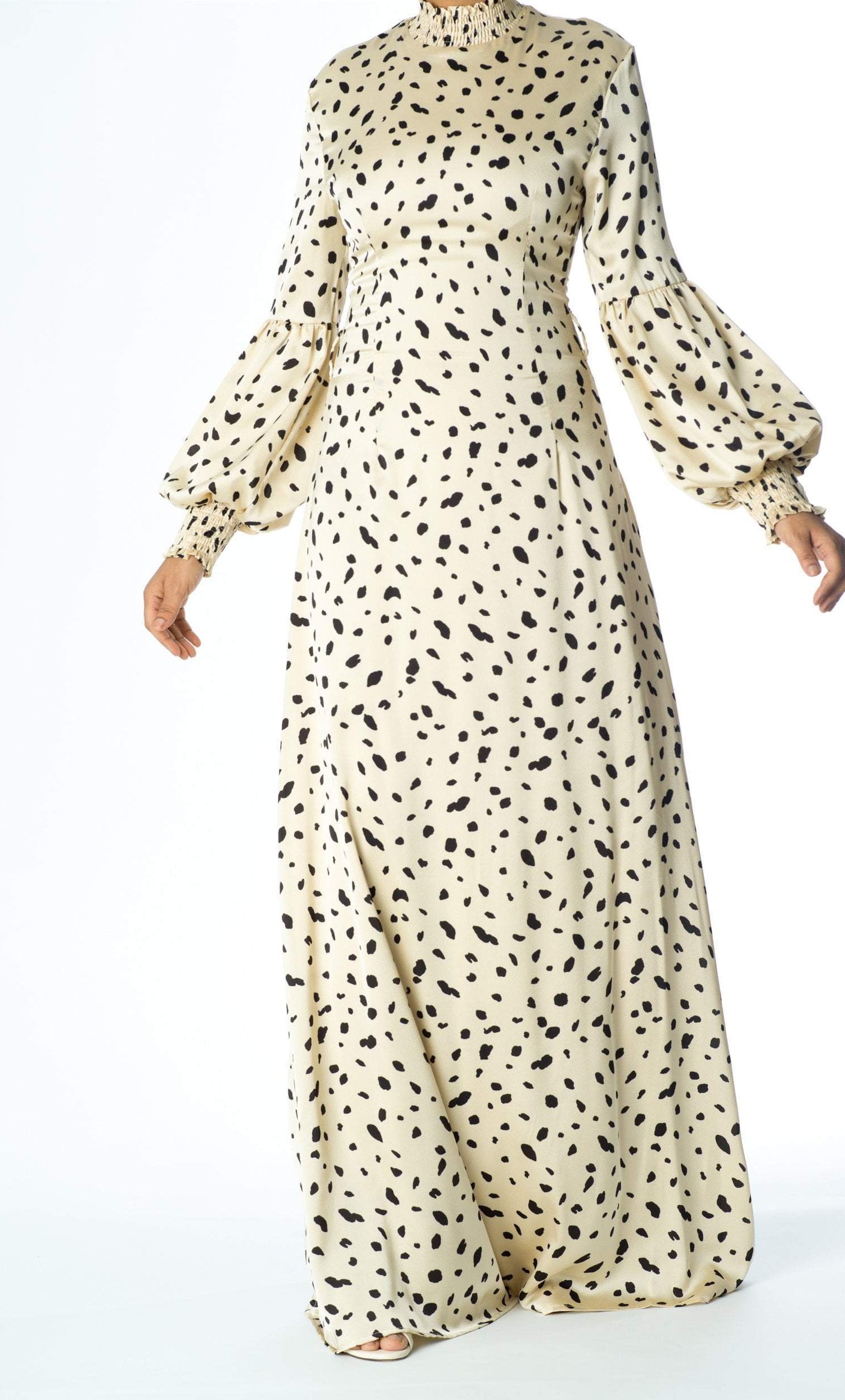 Known To Be Wild Satin Maxi Dress Kabayare