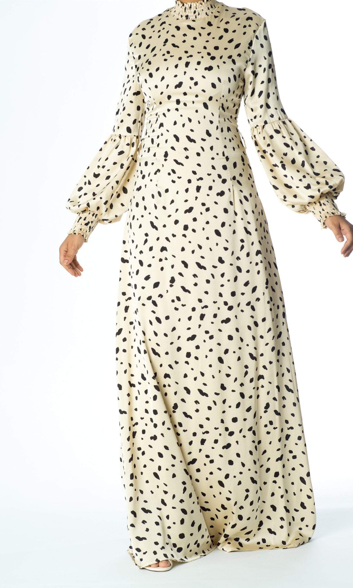 Known To Be Wild Satin Maxi Dress Kabayare