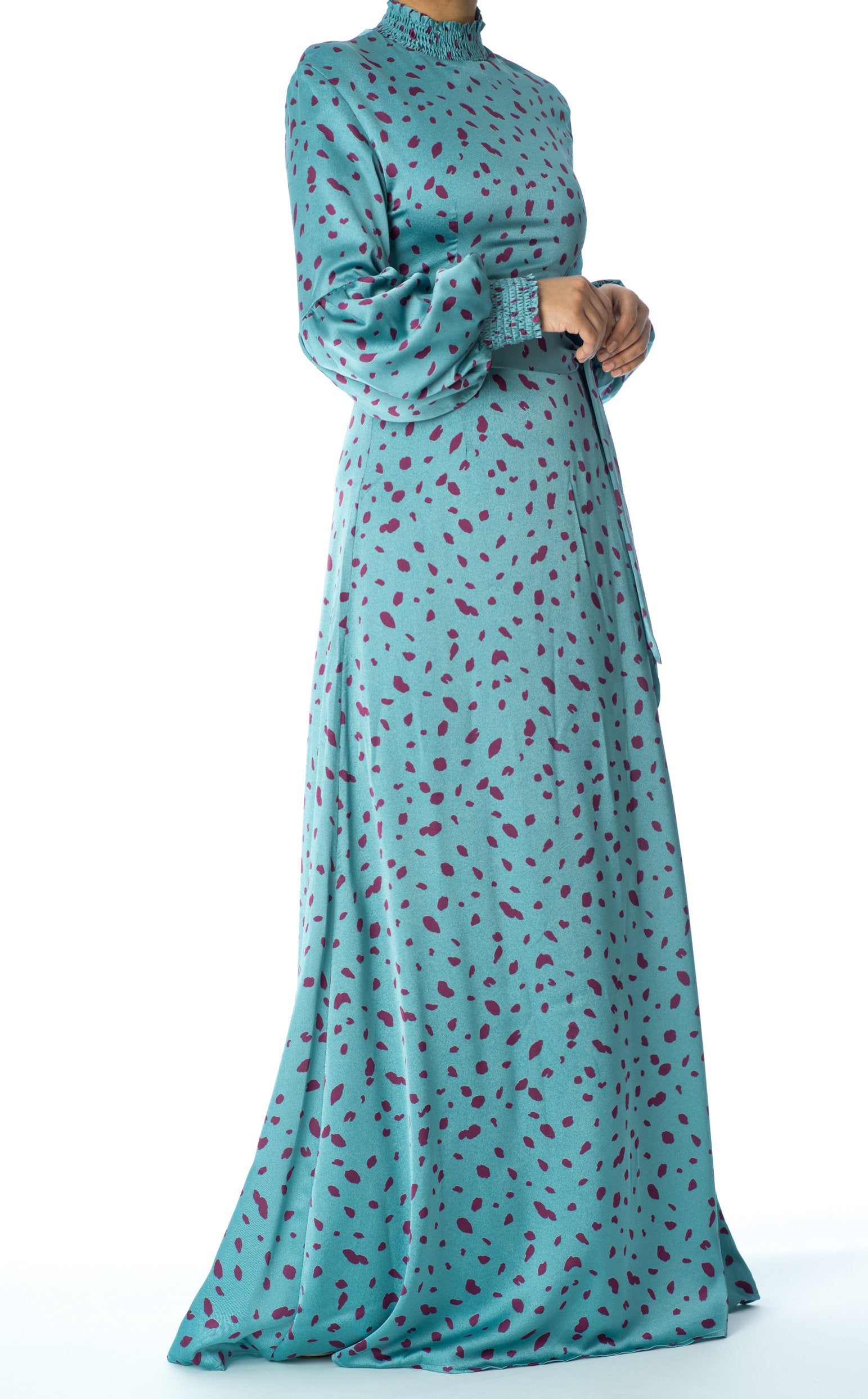 Known To Be Wild Satin Maxi Dress Kabayare