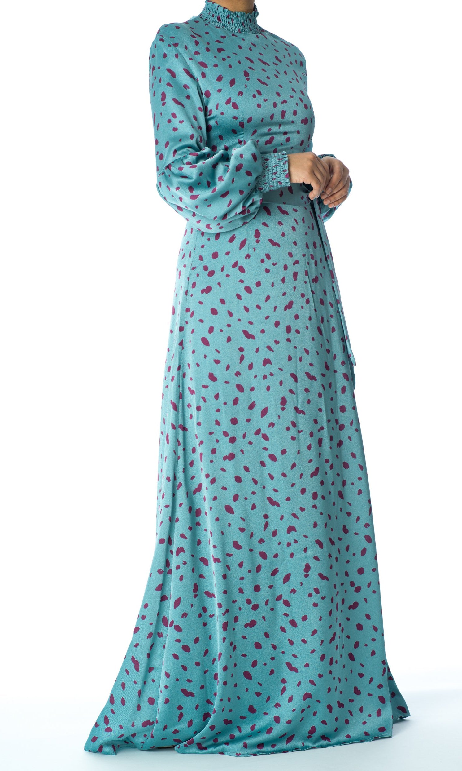 Known To Be Wild Satin Maxi Dress Kabayare