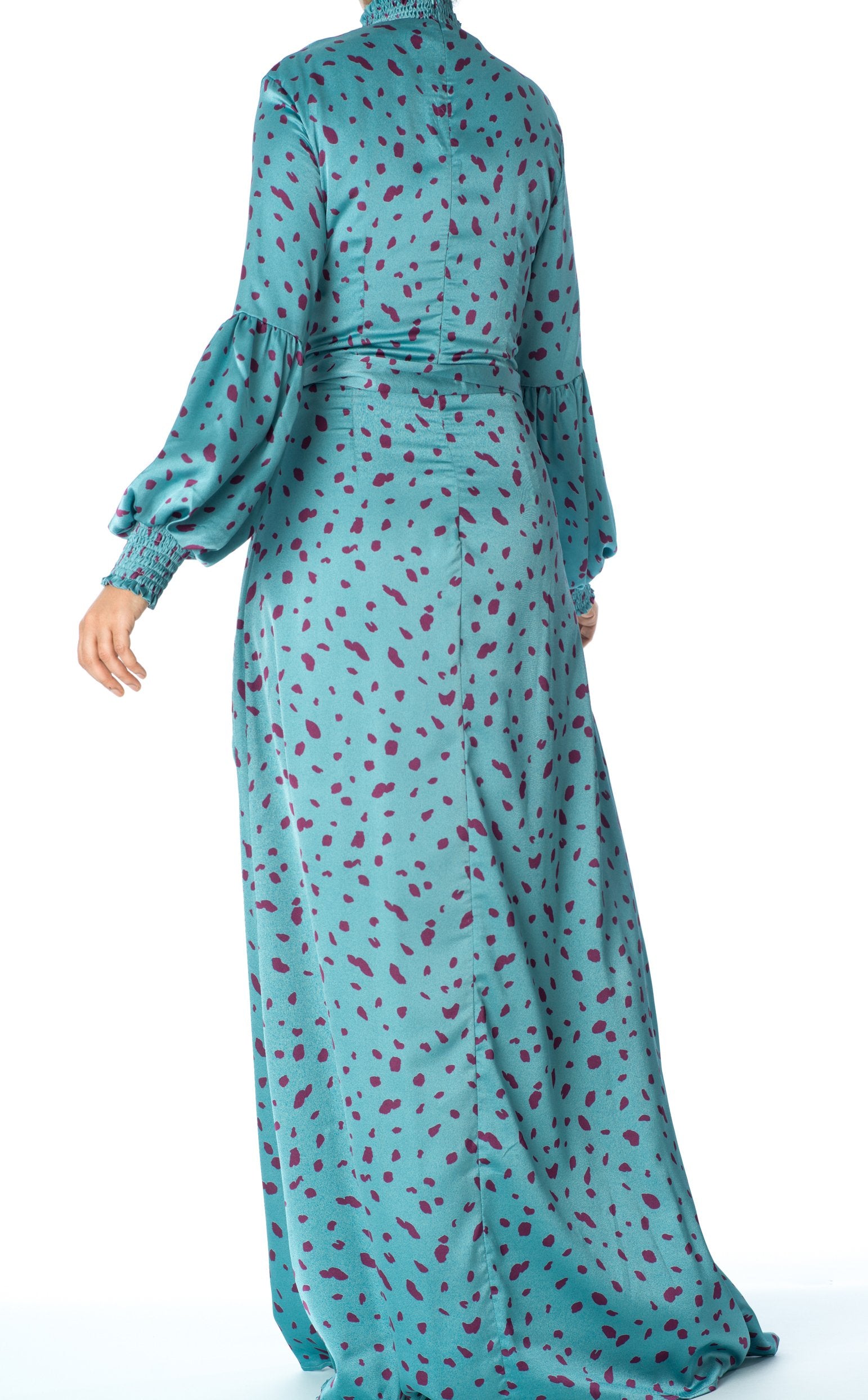 Known To Be Wild Satin Maxi Dress Kabayare