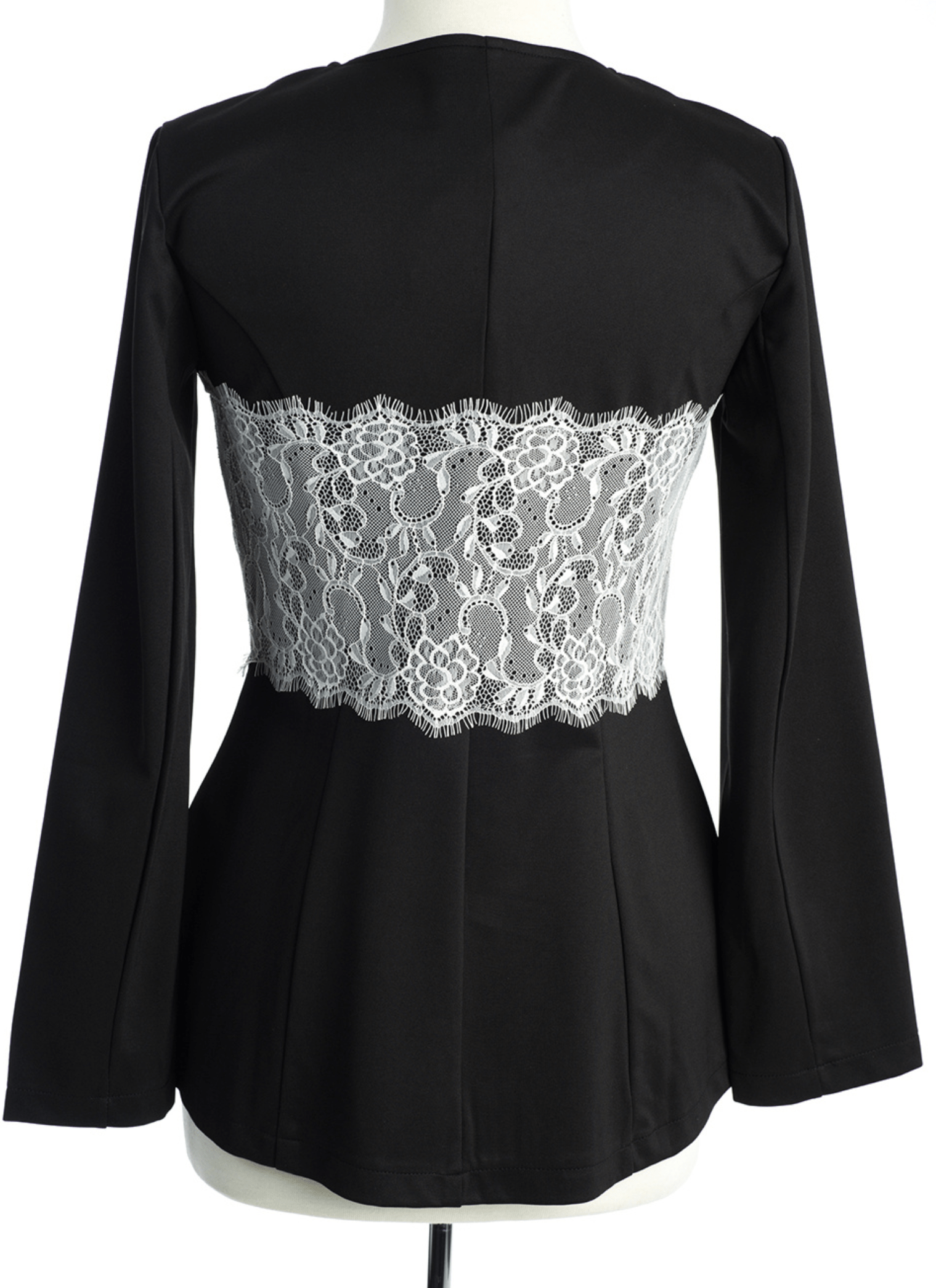 Lace Detail zipper Jacket Kabayare