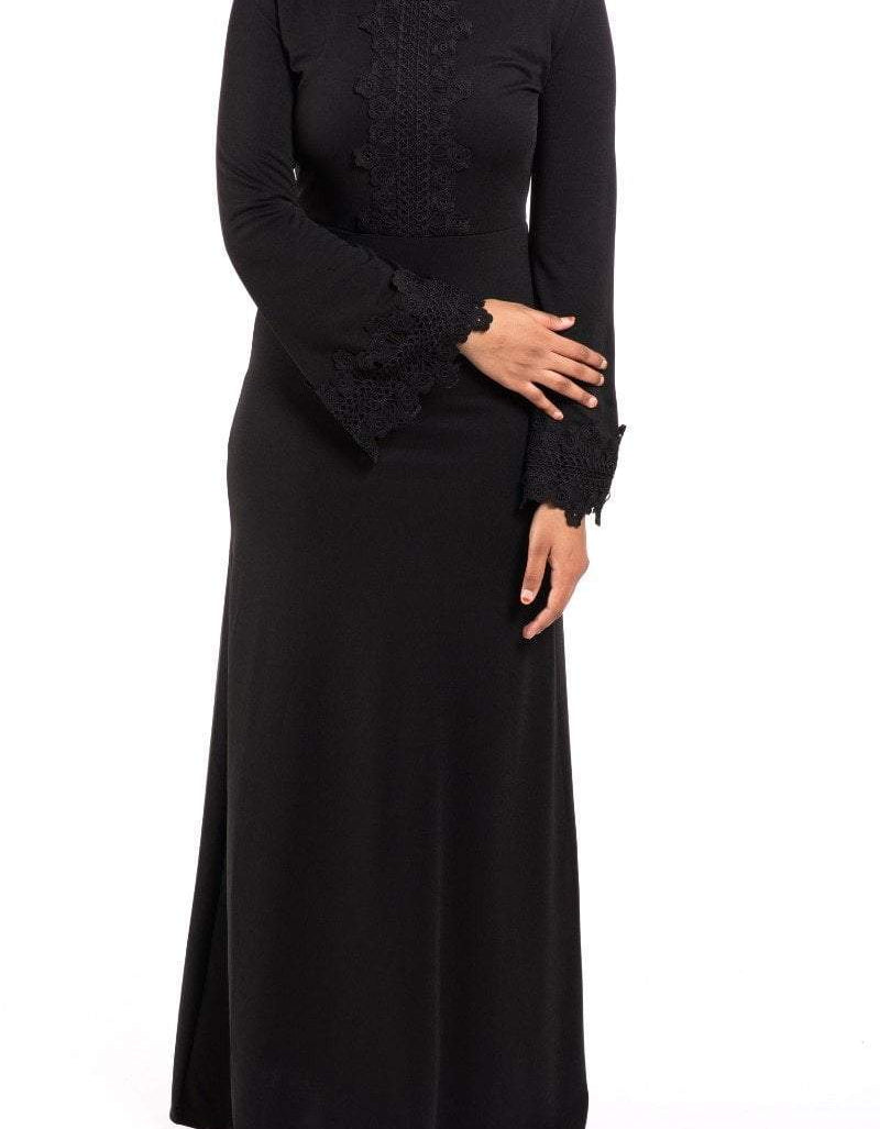 lace floral bell sleeve dress Kabayare