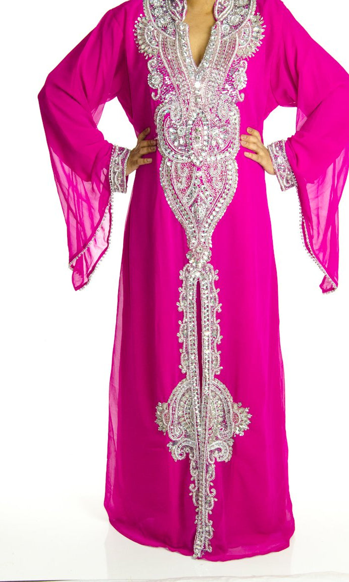 Lady in Pink Khaleeji Dress Kabayare
