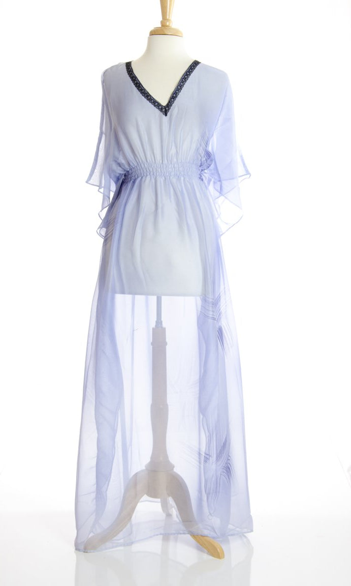Lavender Maxi Dress Kabayare