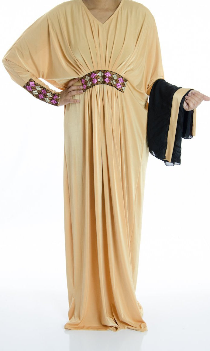 layla Butterfly Jersey Abaya Kabayare