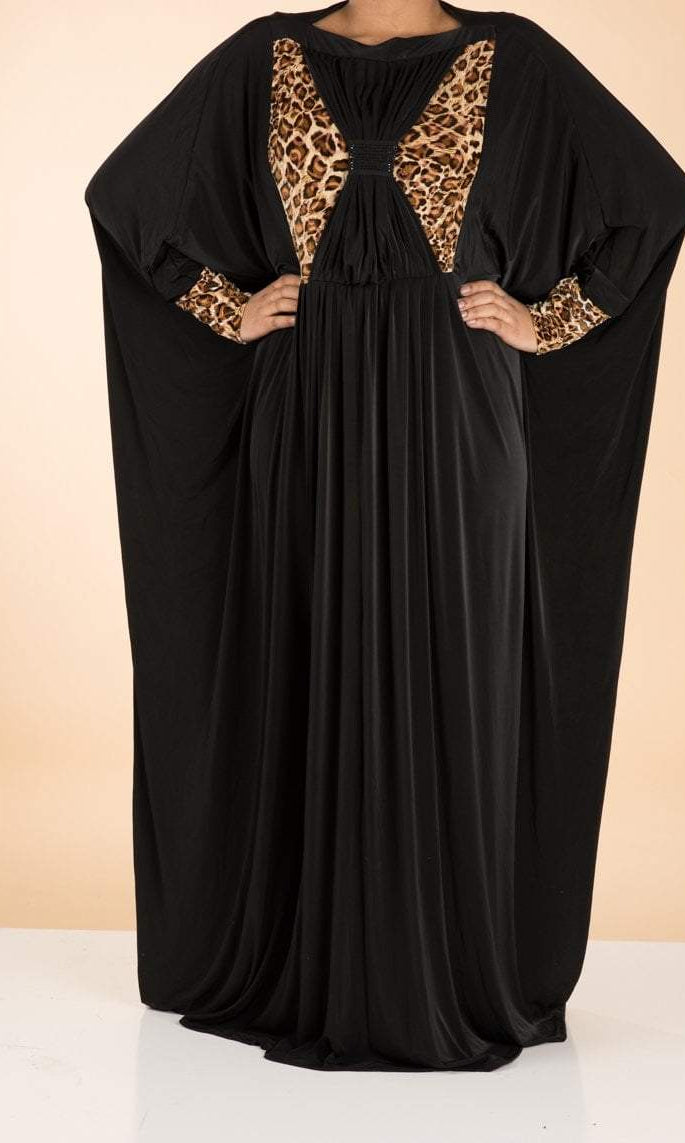 Leopard Butterfly Abaya Kabayare