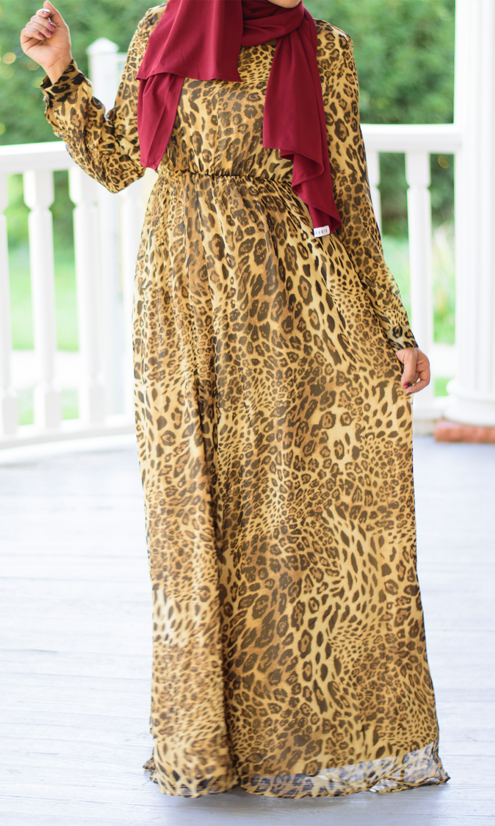 Leopard print Maxi dress Kabayare