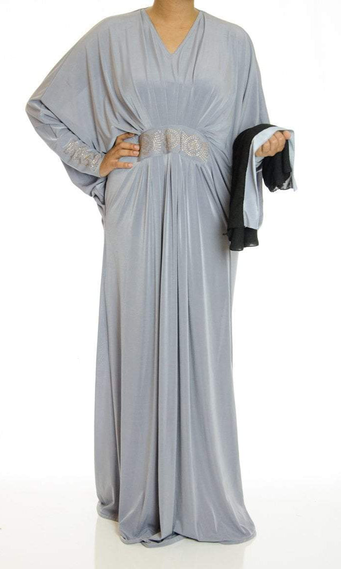 liana Butterfly Jersey Abaya Kabayare