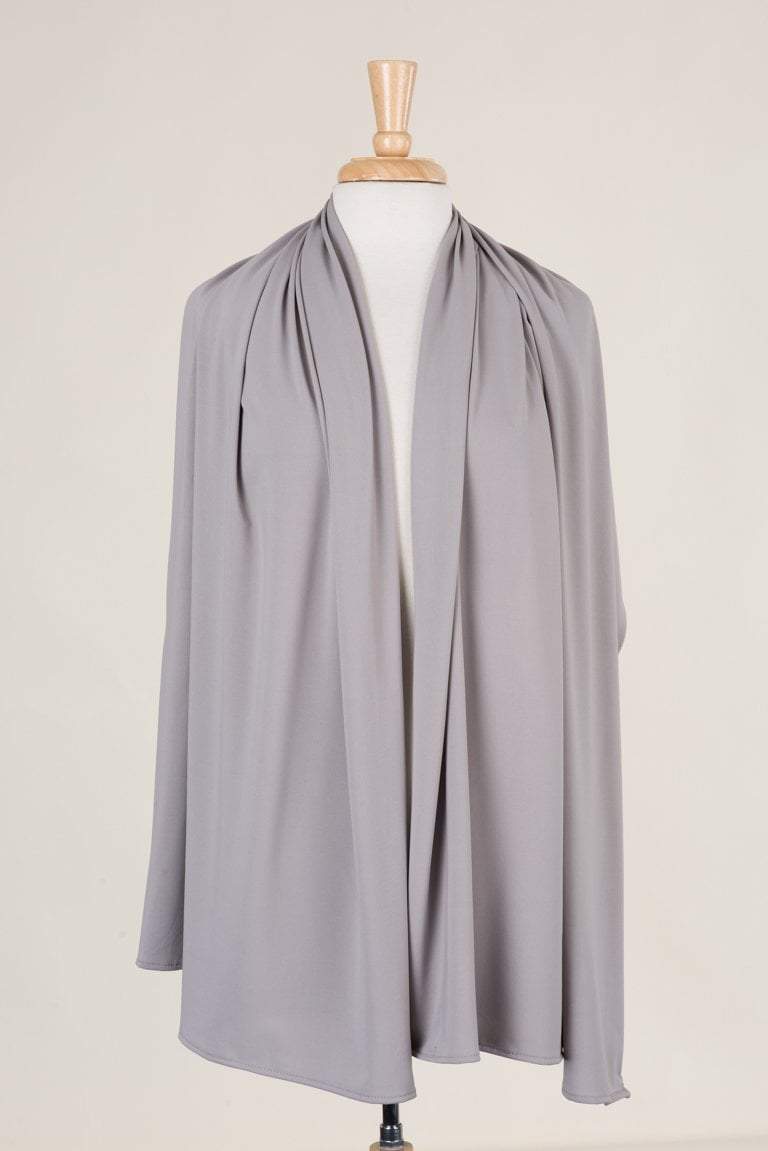 Light Gray Milk Silk Hijab Kabayare