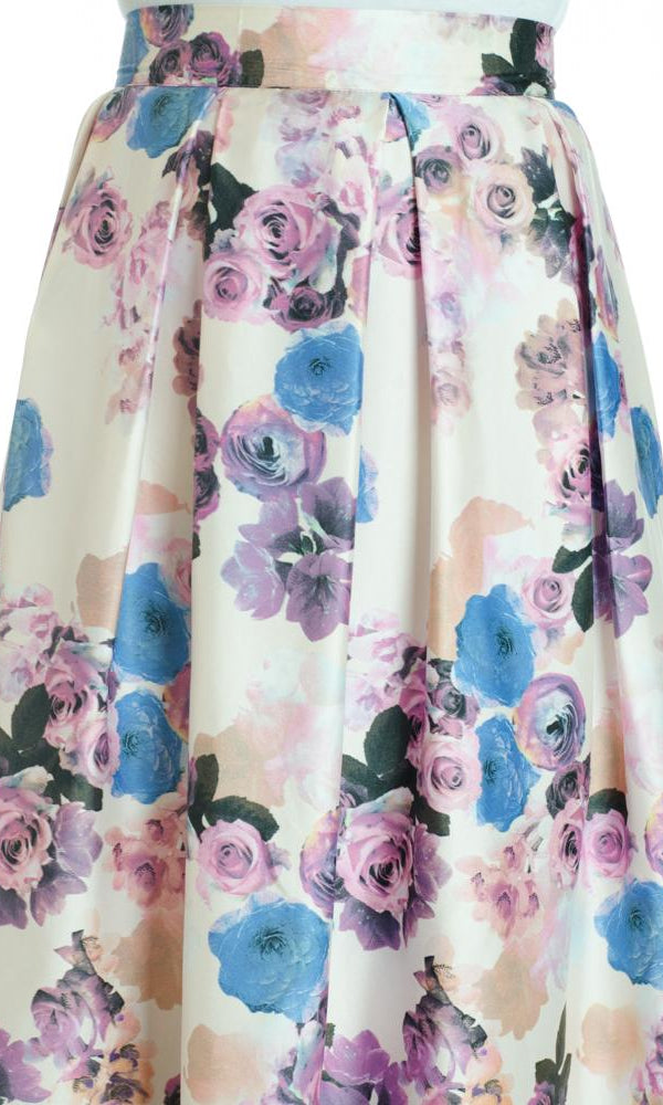 Lilac Flare Maxi Skirt Kabayare