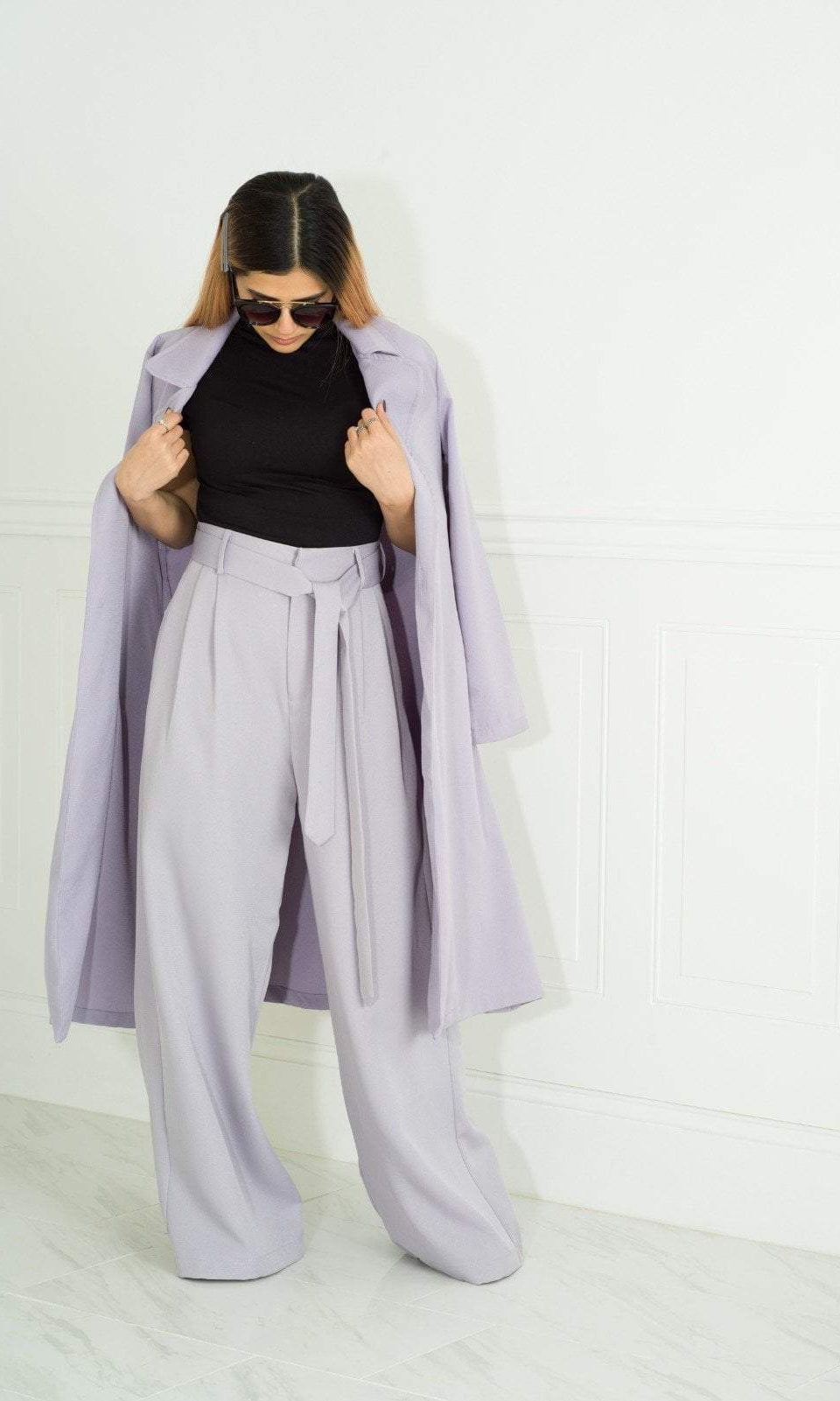 Lilac Trench Jacket Kabayare