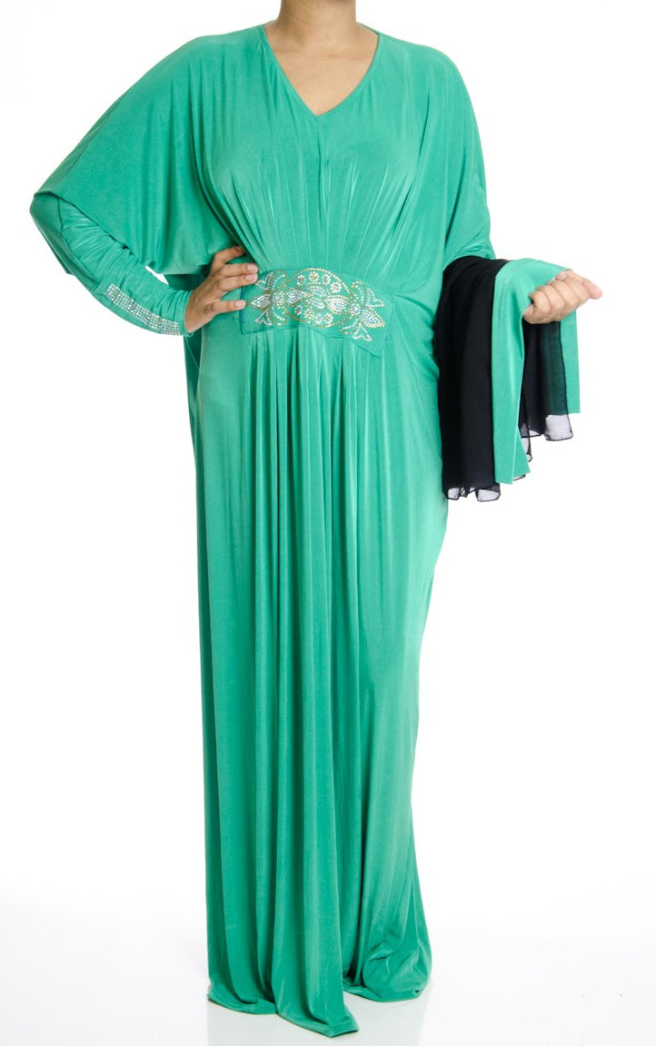Lily Butterfly Jersey Abaya Kabayare