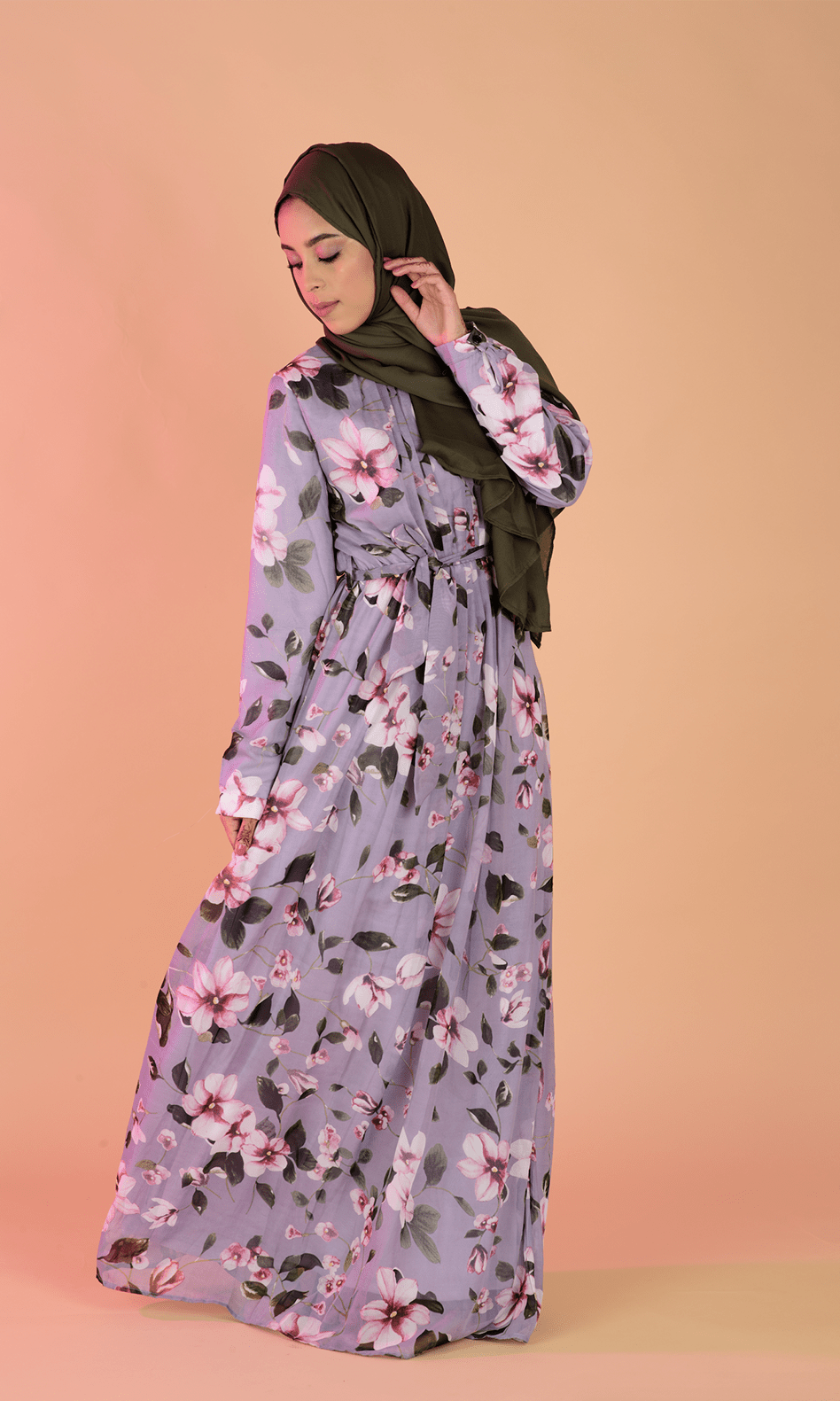 lily Chiffon maxi Dress Kabayare