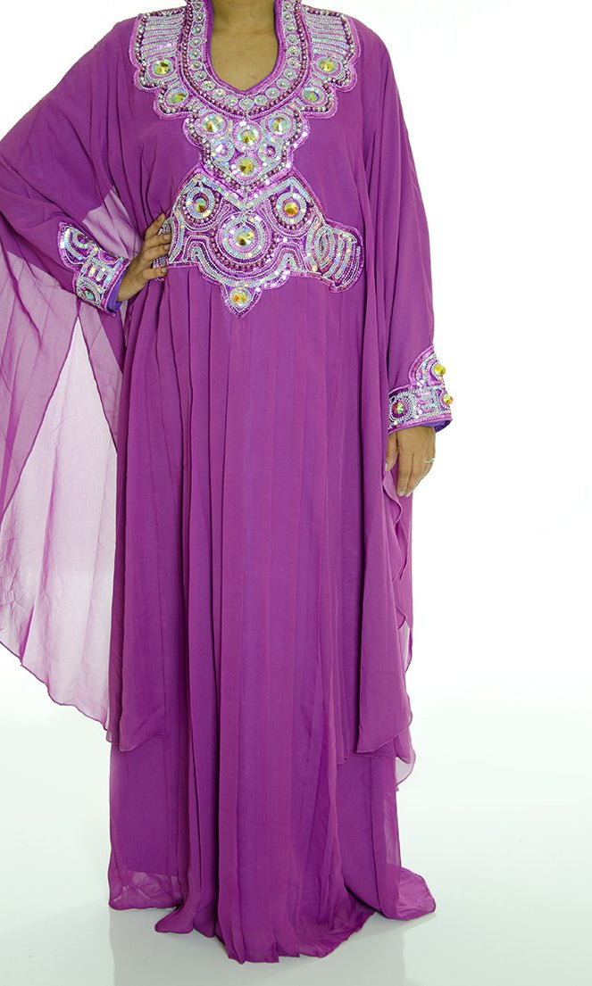 Lily Lavender Fancy Jilabiya Kabayare
