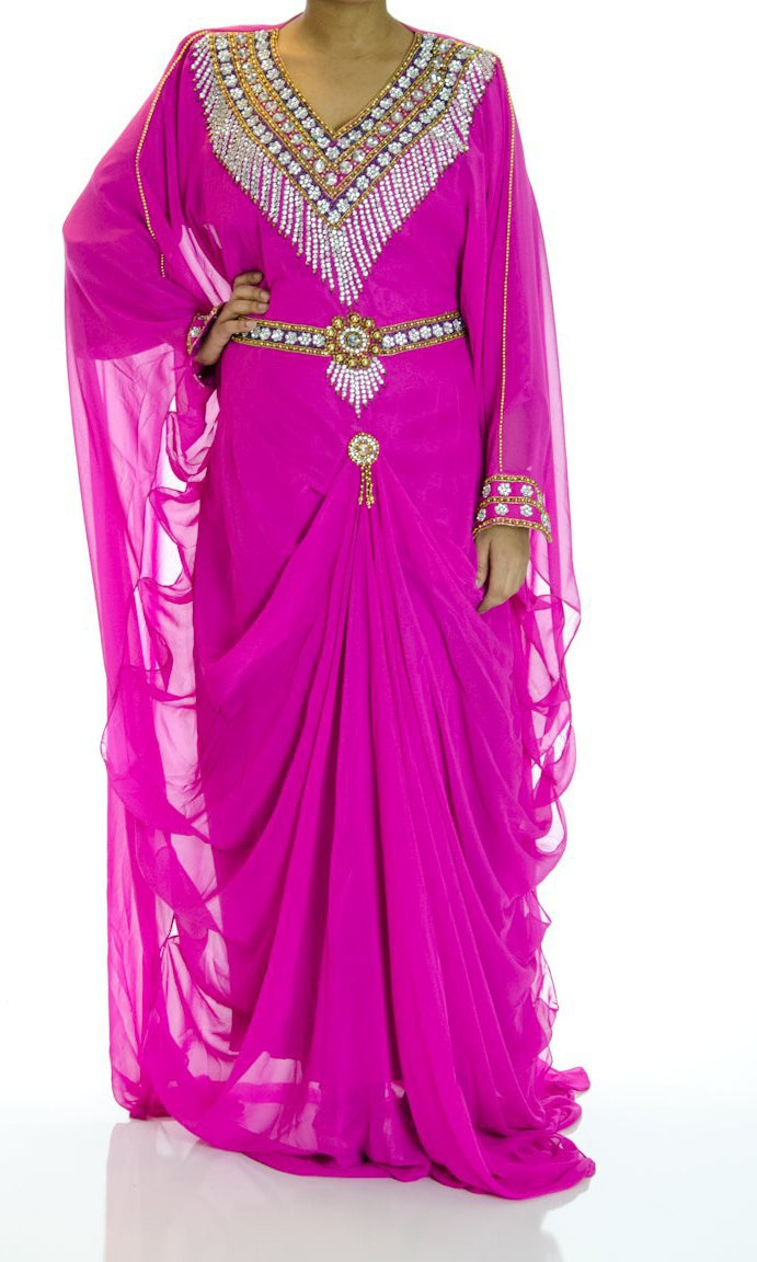 Lily Pink Swarovski Kaftan Kabayare