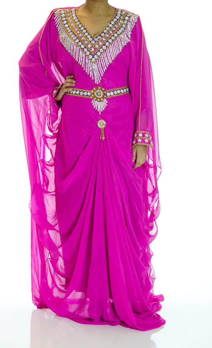 Lily Pink Swarovski Kaftan Kabayare