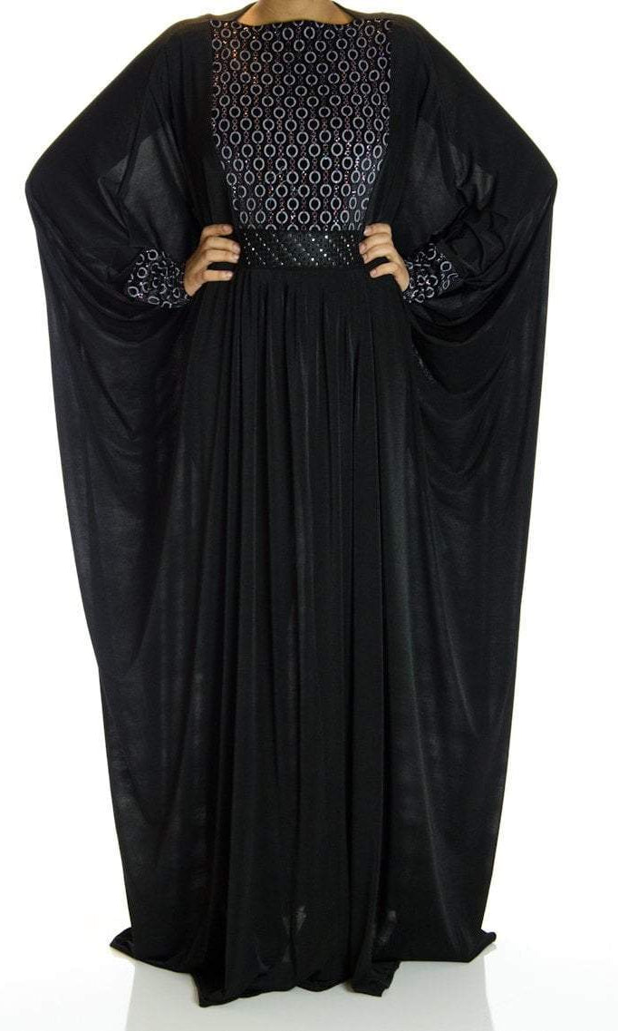 Lima Butterfly Jersey Abaya Kabayare