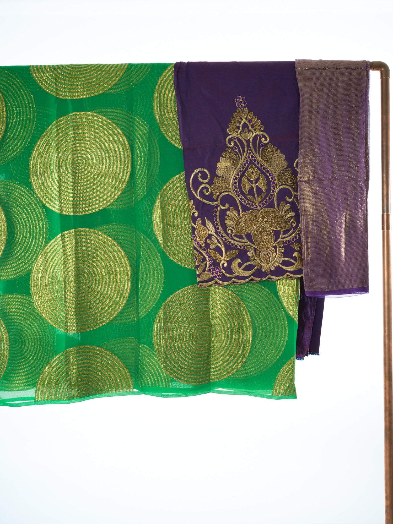 Lime Spiral fransawi inspired Dirac set Kabayare