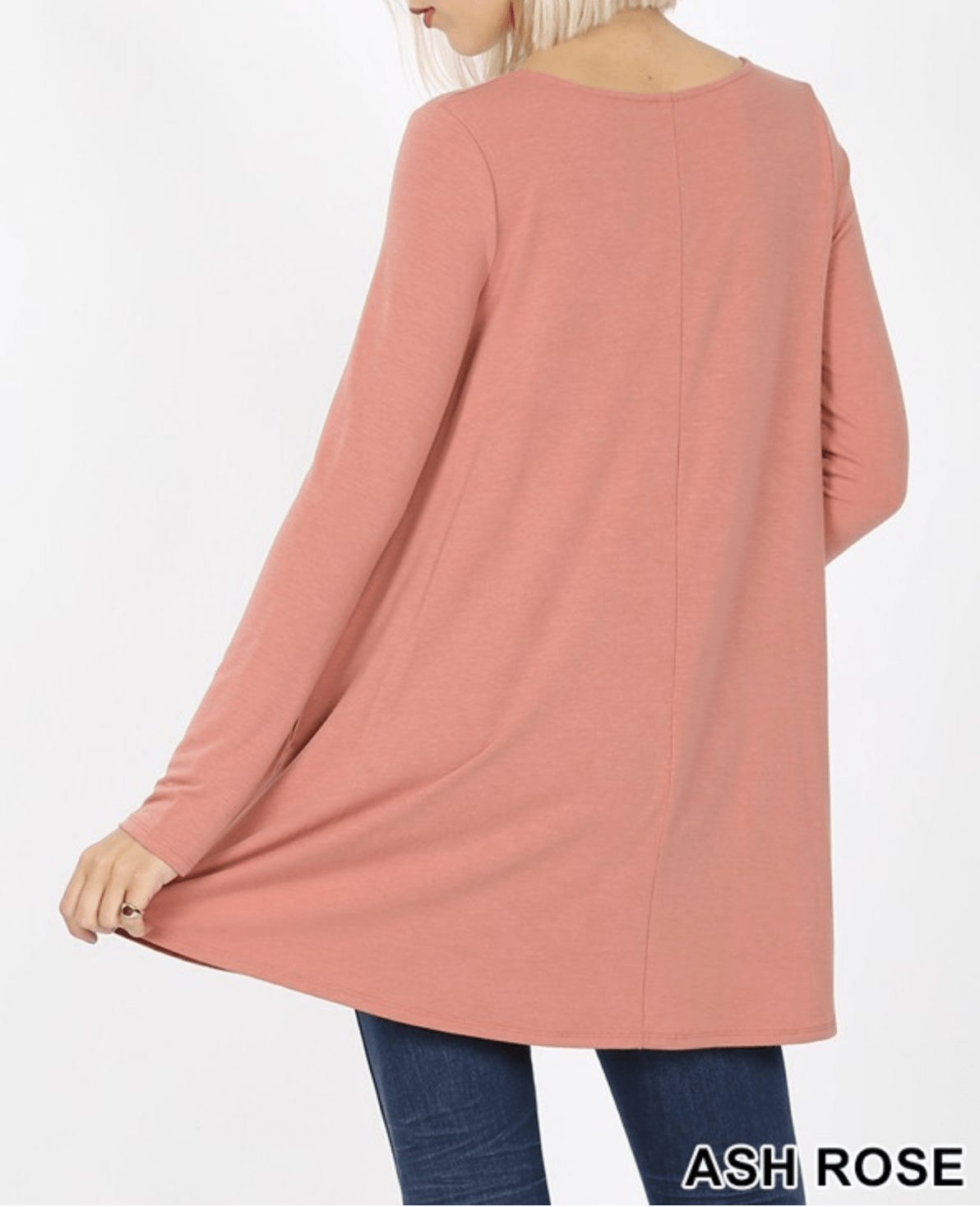 LONG SLEEVE BOAT NECK FLARED TOP Kabayare