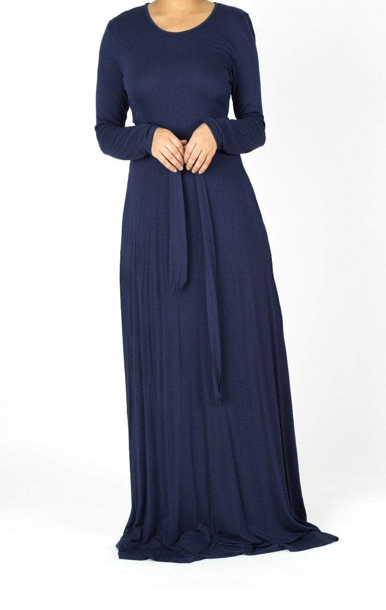 long sleeve jersey maxi dress Kabayare