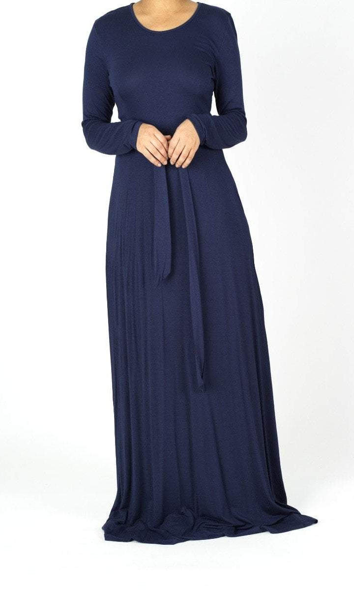 long sleeve jersey maxi dress Kabayare
