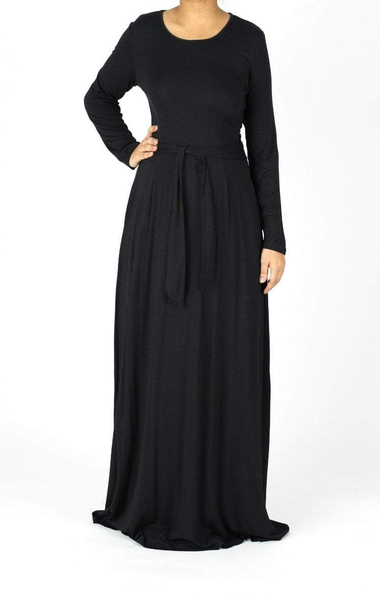 long sleeve jersey maxi dress Kabayare