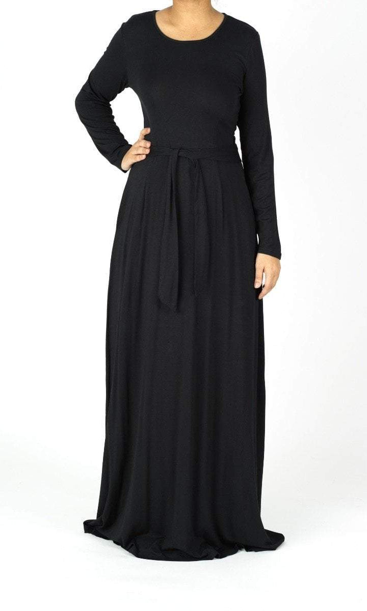 long sleeve jersey maxi dress Kabayare
