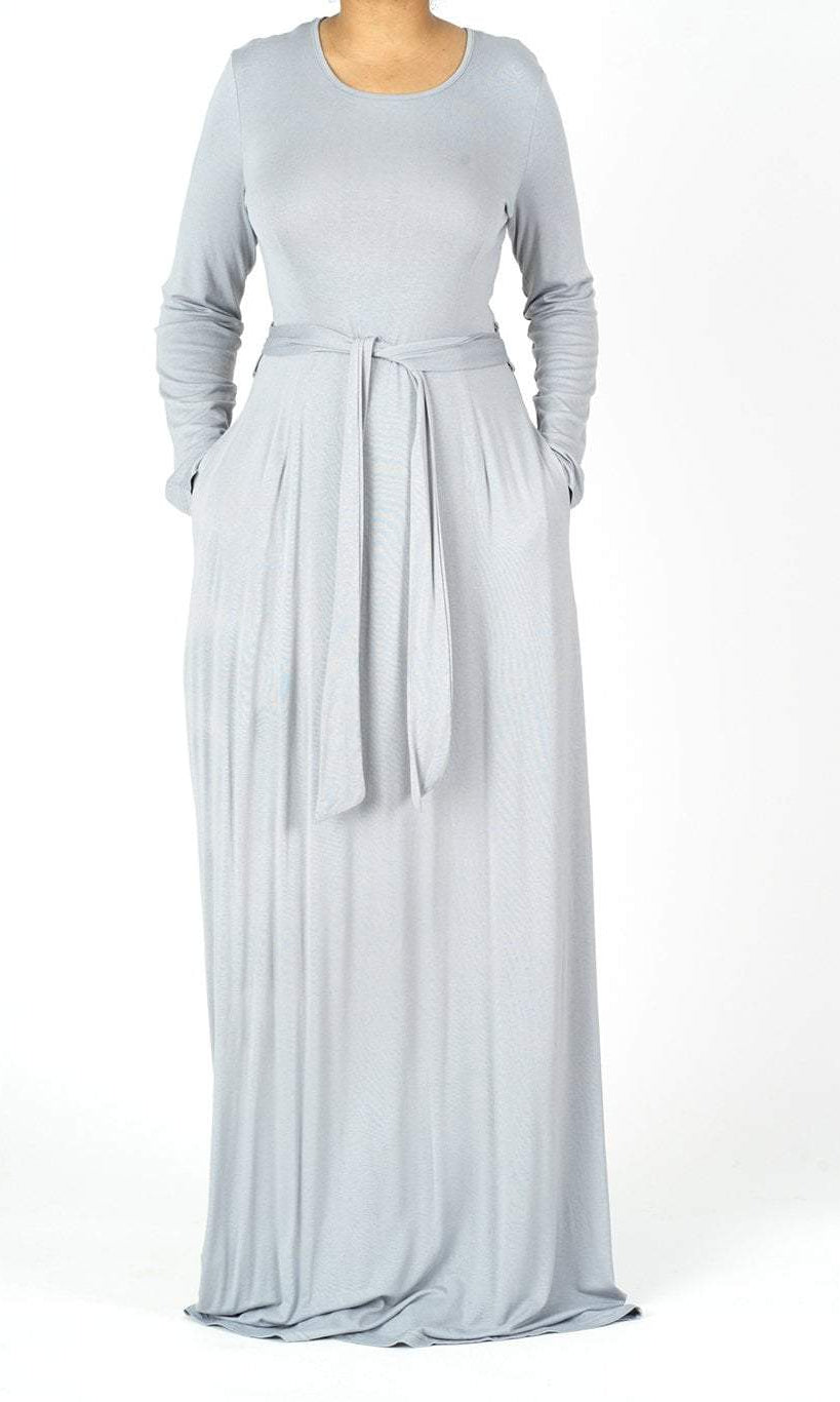 long sleeve jersey maxi dress Kabayare