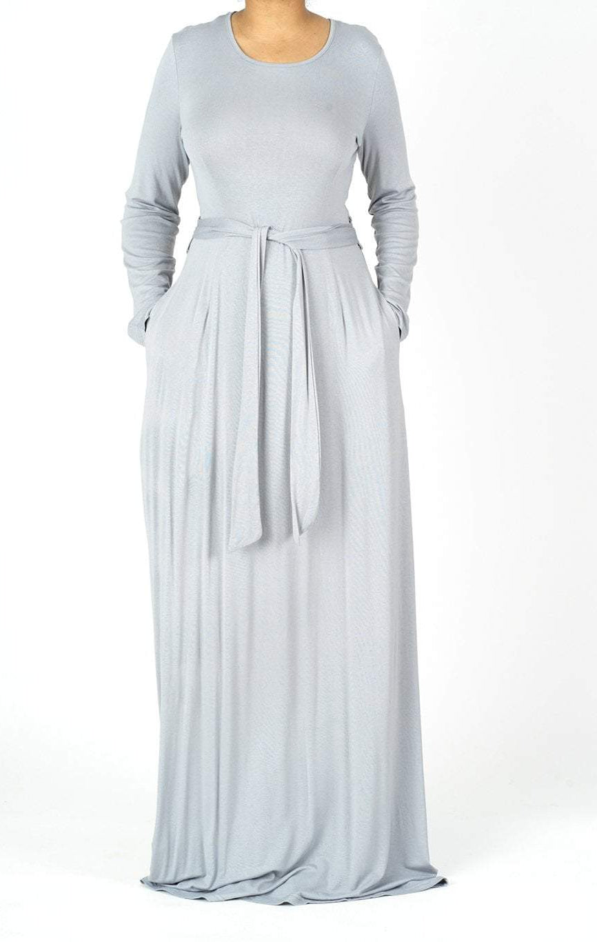 long sleeve jersey maxi dress Kabayare