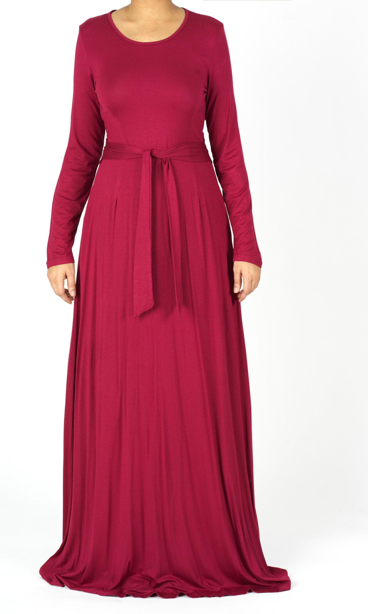 long sleeve jersey maxi dress Kabayare