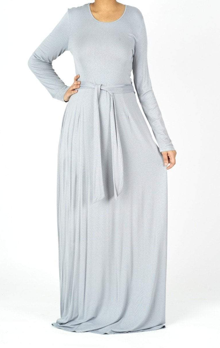 long sleeve jersey maxi dress Kabayare