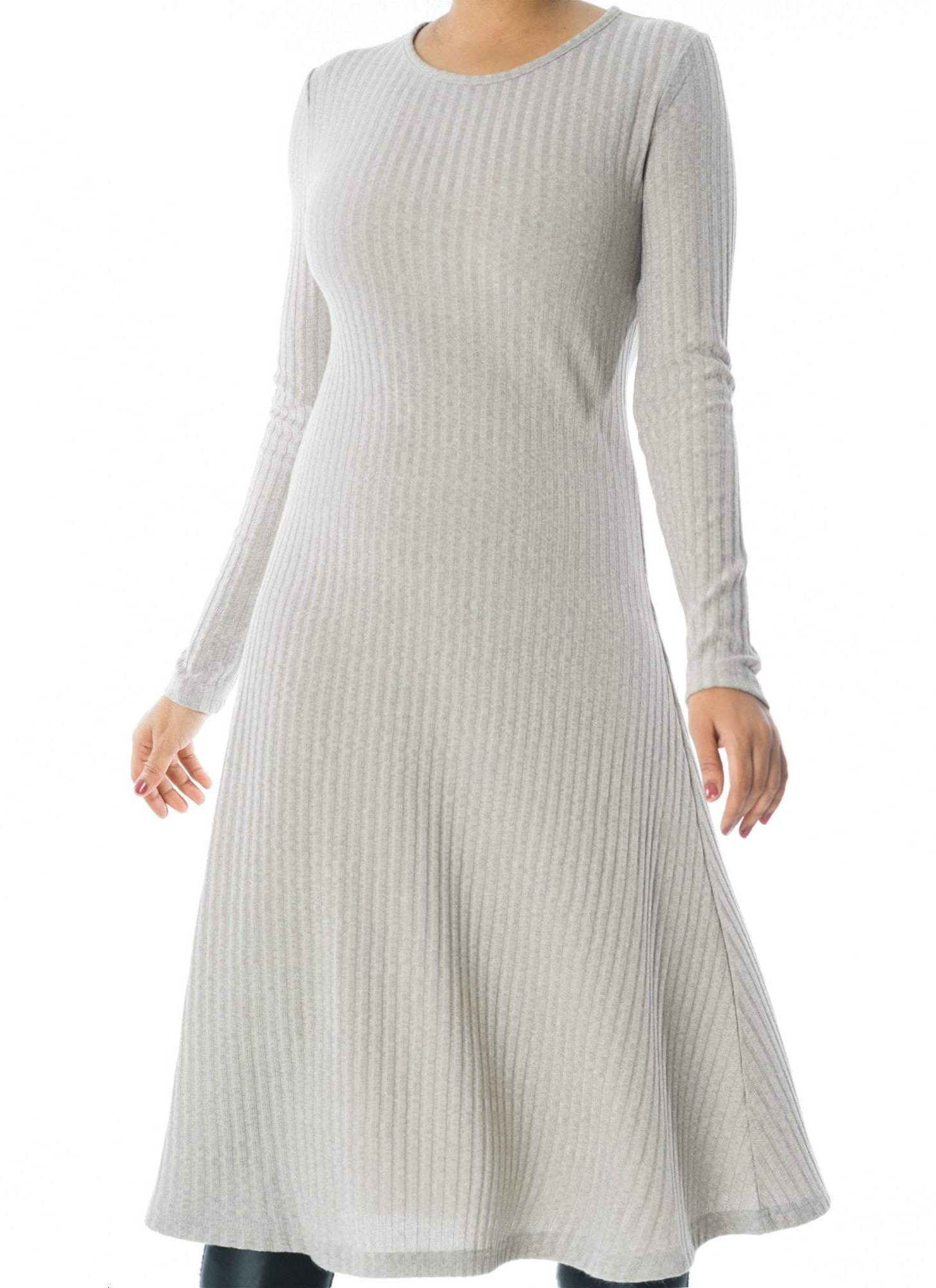 long sleeve Midi sweater dress Kabayare