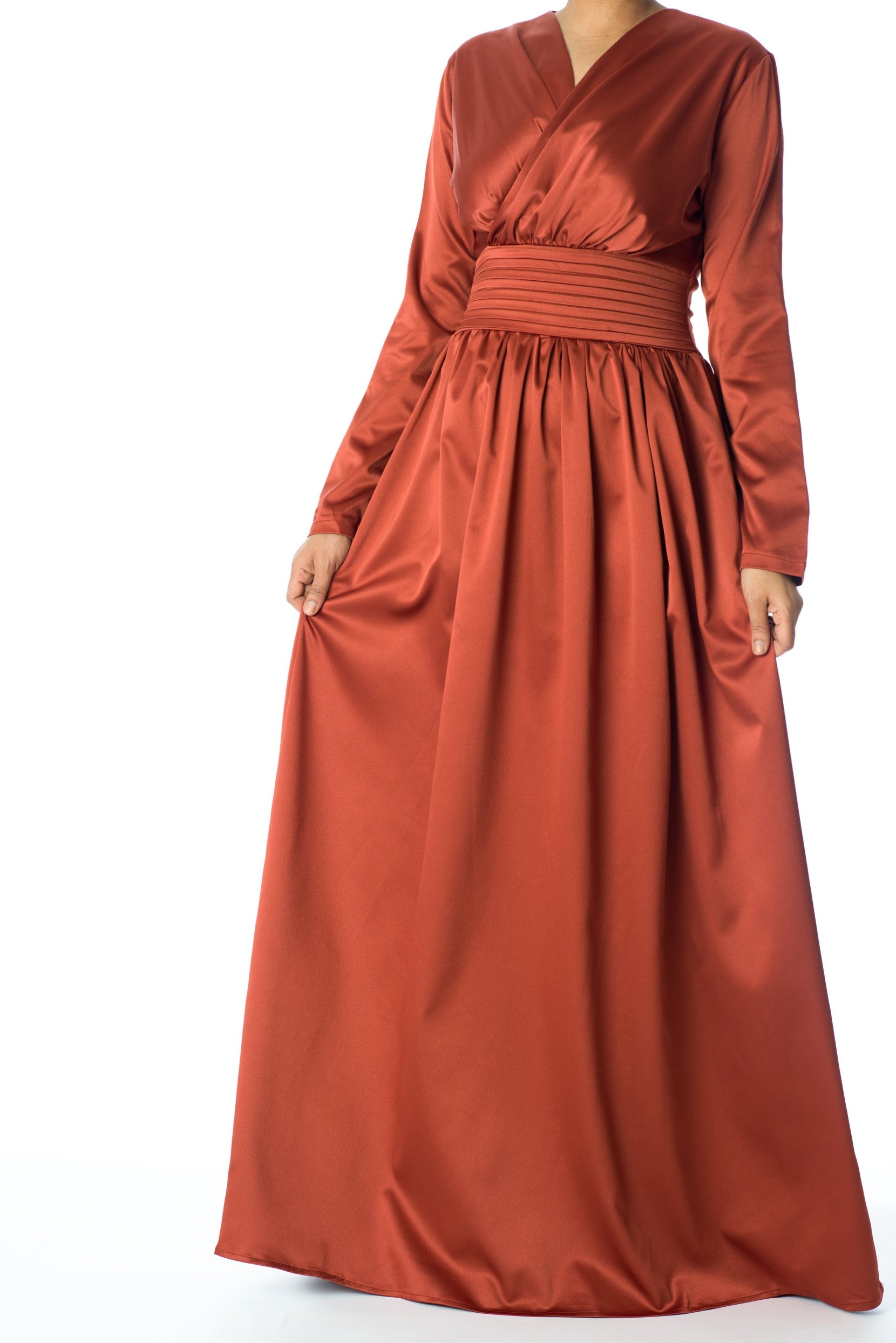 Love story satin maxi dress Kabayare