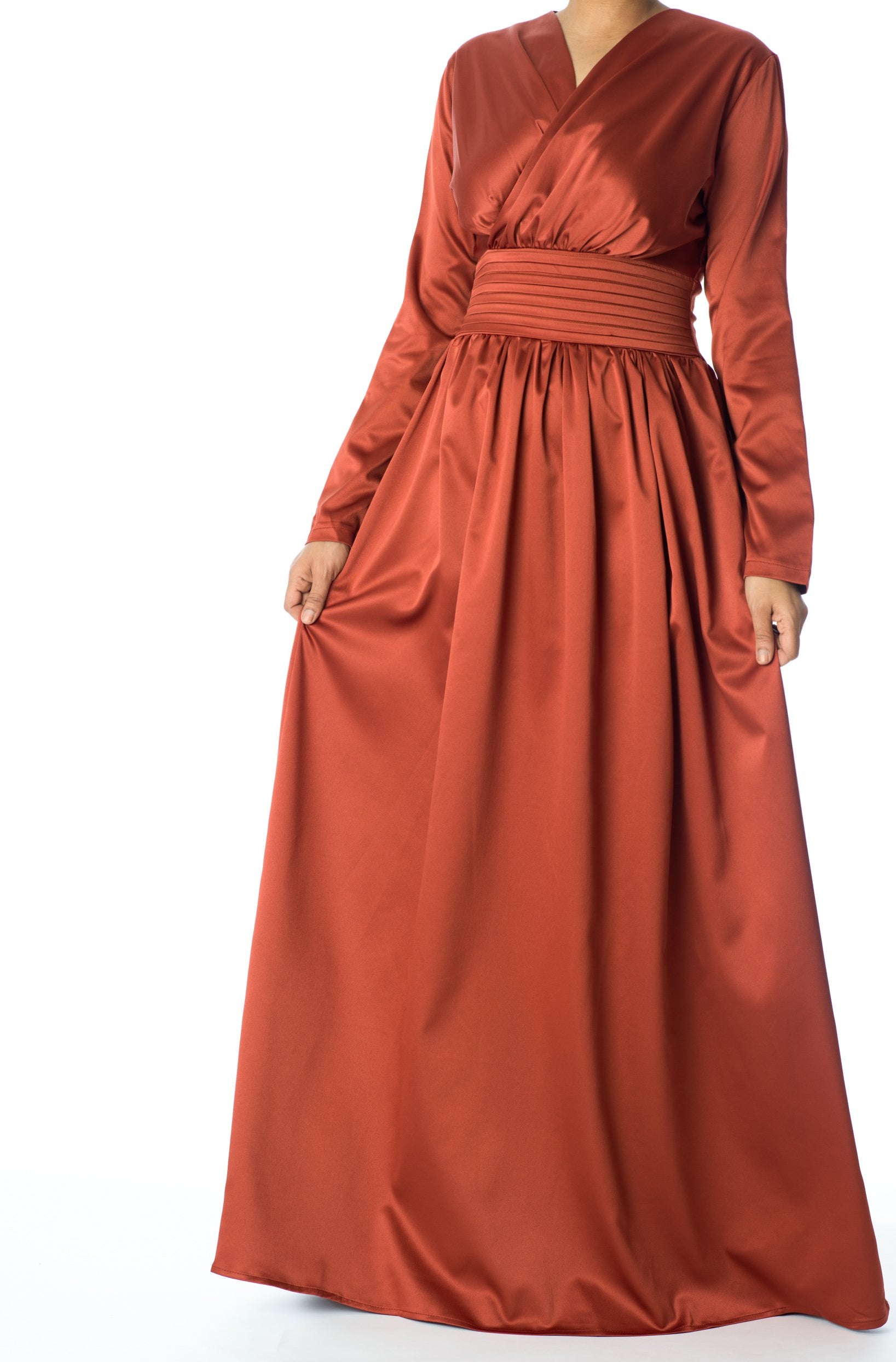 Love story satin maxi dress Kabayare