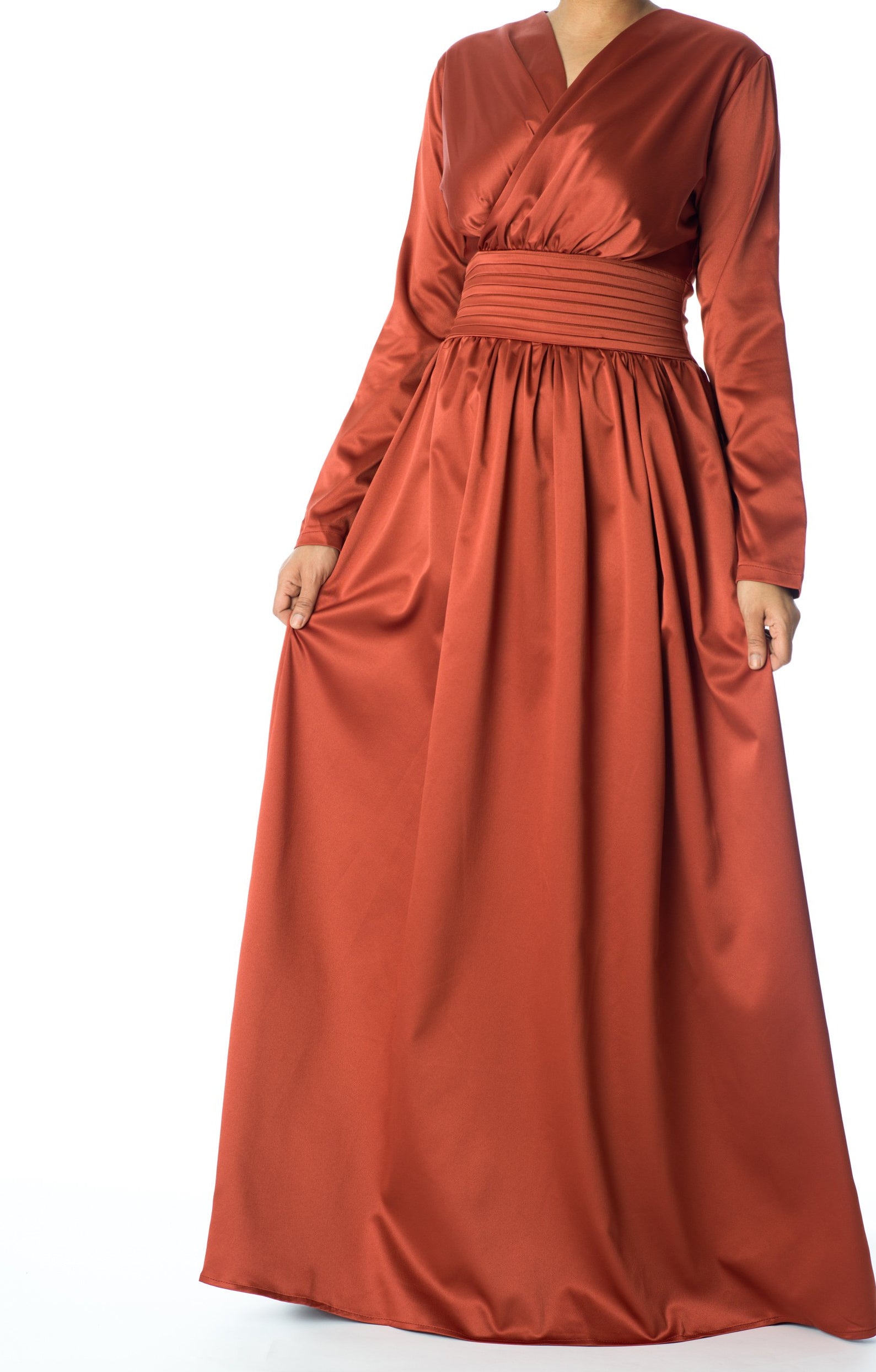 Love story satin maxi dress Kabayare