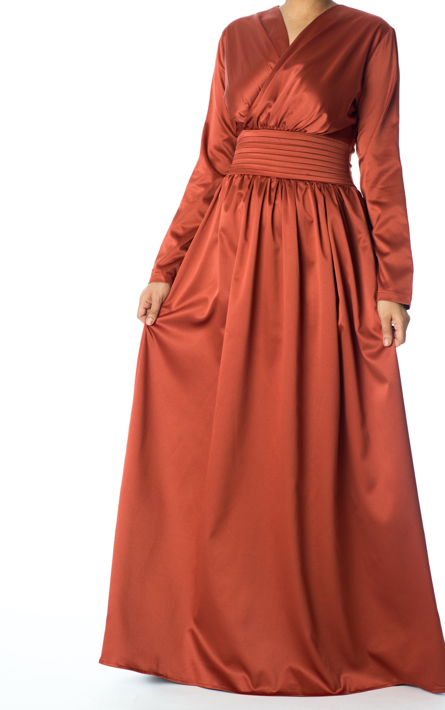 Love story satin maxi dress Kabayare