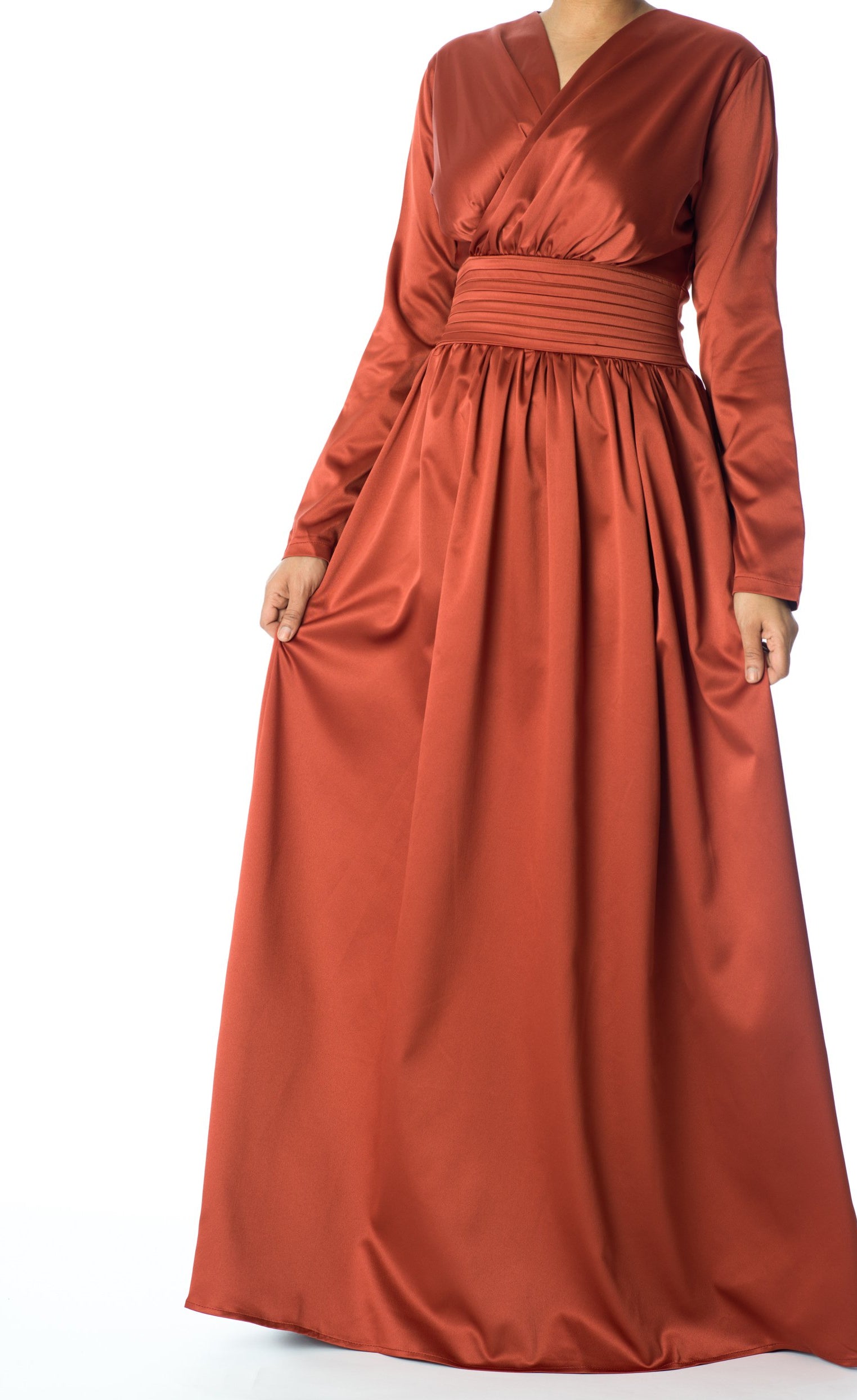 Love story satin maxi dress Kabayare