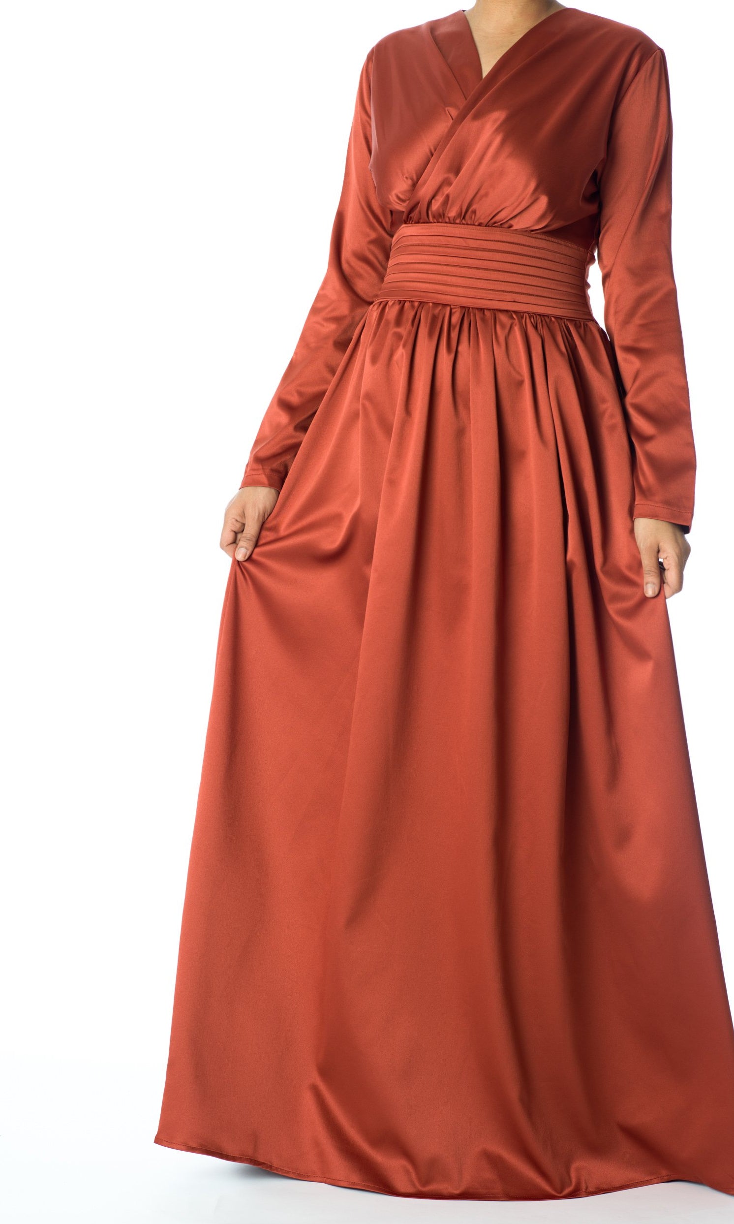 Love story satin maxi dress Kabayare