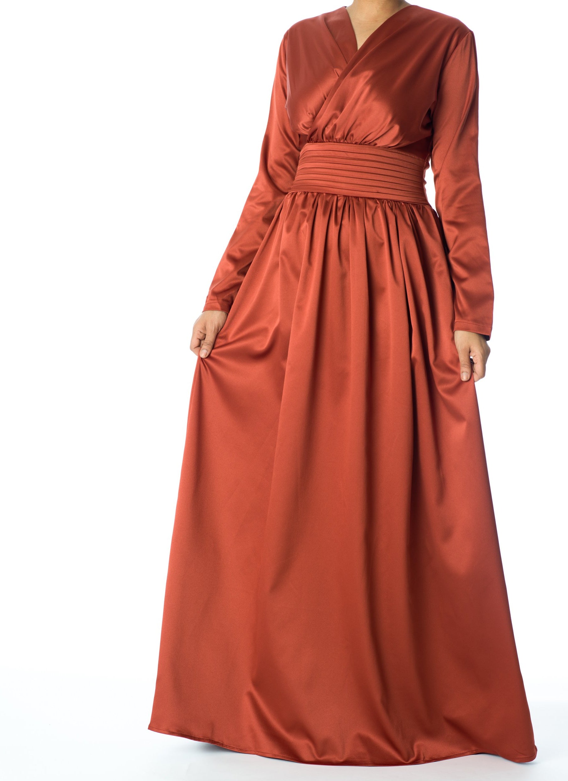 Love story satin maxi dress Kabayare